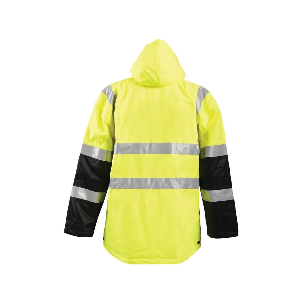 Occunomix Hi-Vis Yellow Premium Cold Weather Parka Jacket 5X - Flockneti