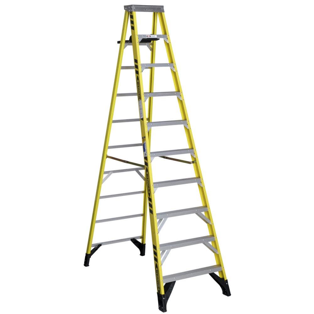 Werner 10 Ft. Type IAA Fiberglass Step Ladder - Flockneti