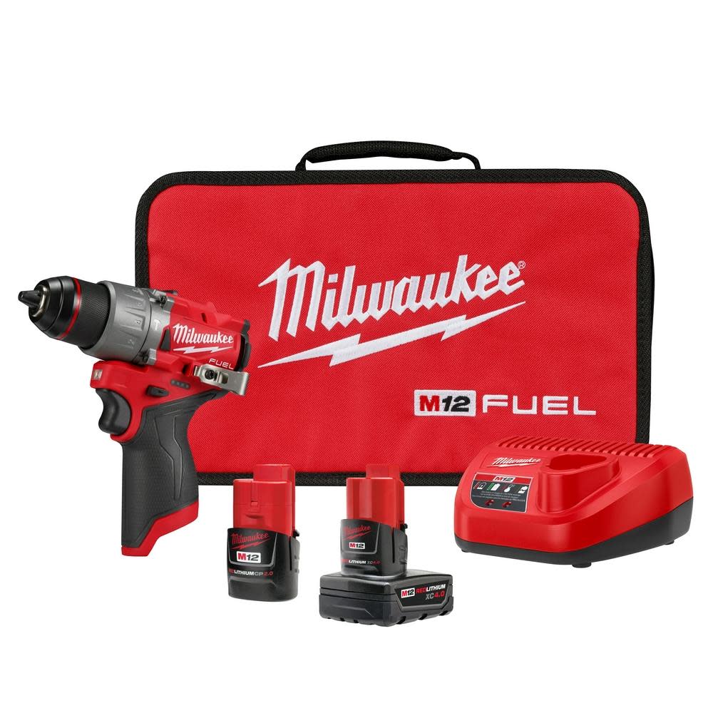 Milwaukee M12 FUEL 1/2″ Hammer Drill/Driver Kit - Flockneti