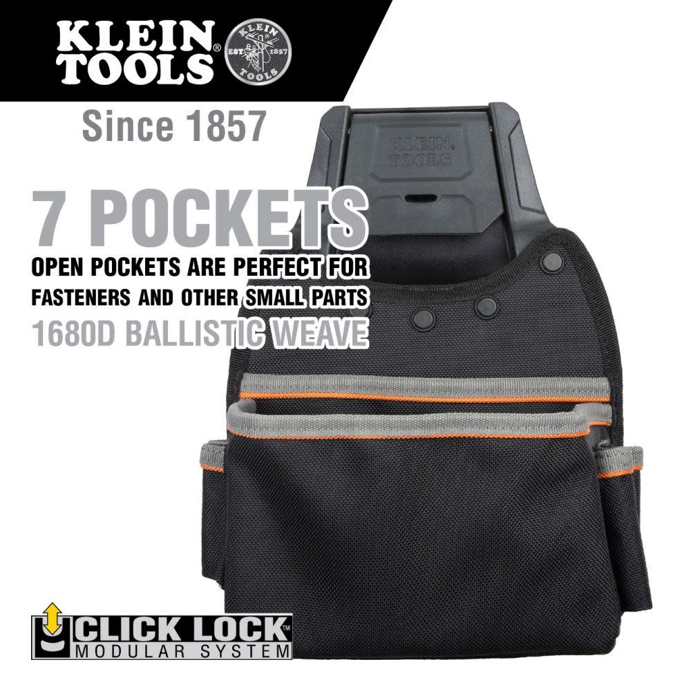 Klein Tools Modular Parts Pouch with Belt Clip - Flockneti