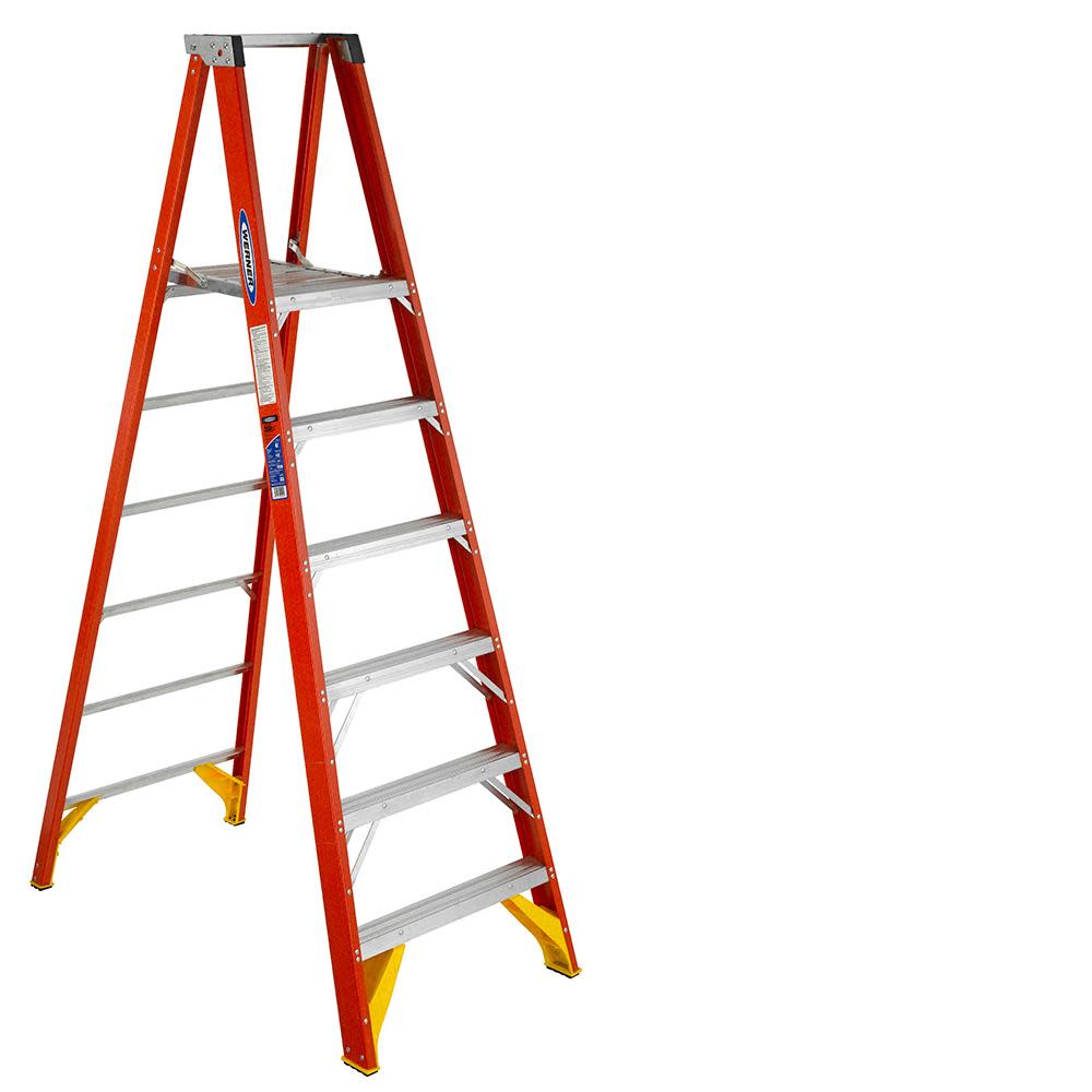 Werner 6 Ft. Type IA Fiberglass Platform Ladder - Flockneti