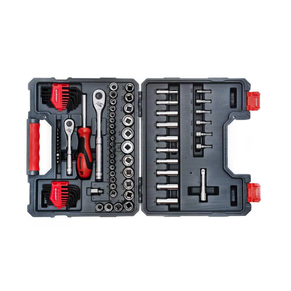 Crescent 1/4″ & 3/8″ Drive Mechanics Tool Set 84pc - Flockneti