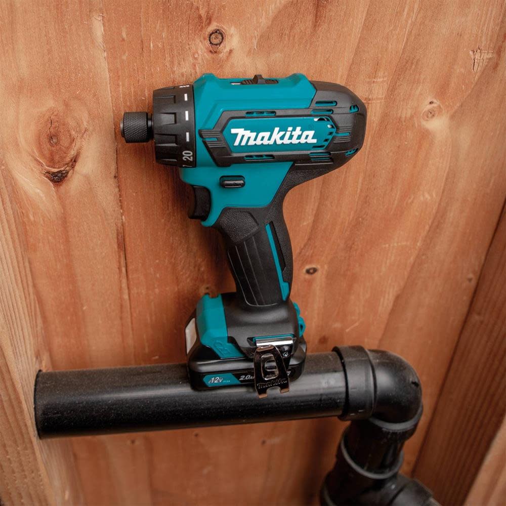 Makita 12V Max CXT Lithium-Ion Cordless 1/4 In. Hex Driver-Drill Kit (2.0Ah) - Flockneti