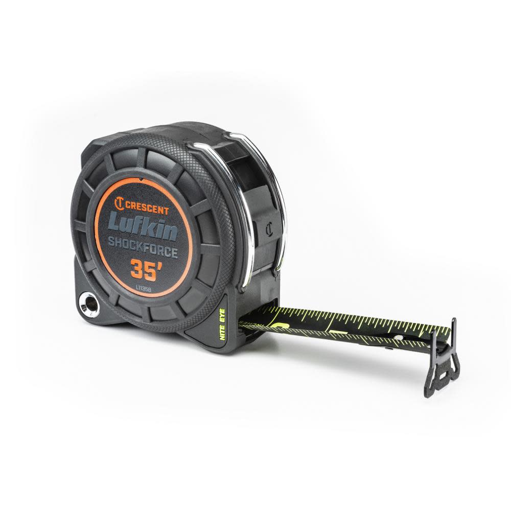 Crescent Lufkin Shock Force Nite Eye Tape Measure 35′ x 1 3/16″ - Flockneti