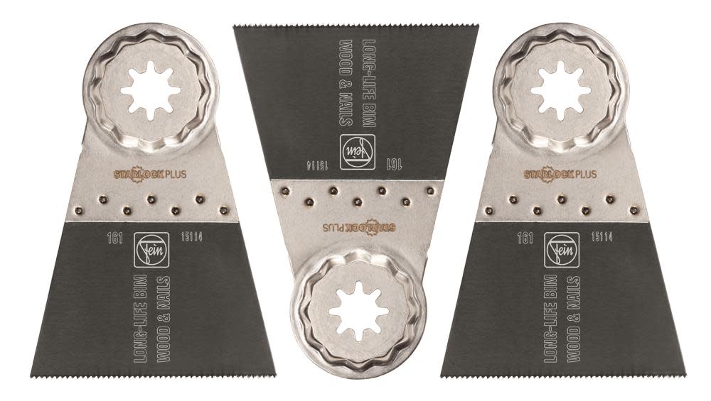 Fein StarLock E-Cut 161 Long-Life Saw Blade with Bi Metal Teeth Set for All Woods Drywall and Plastic Materials - Flockneti