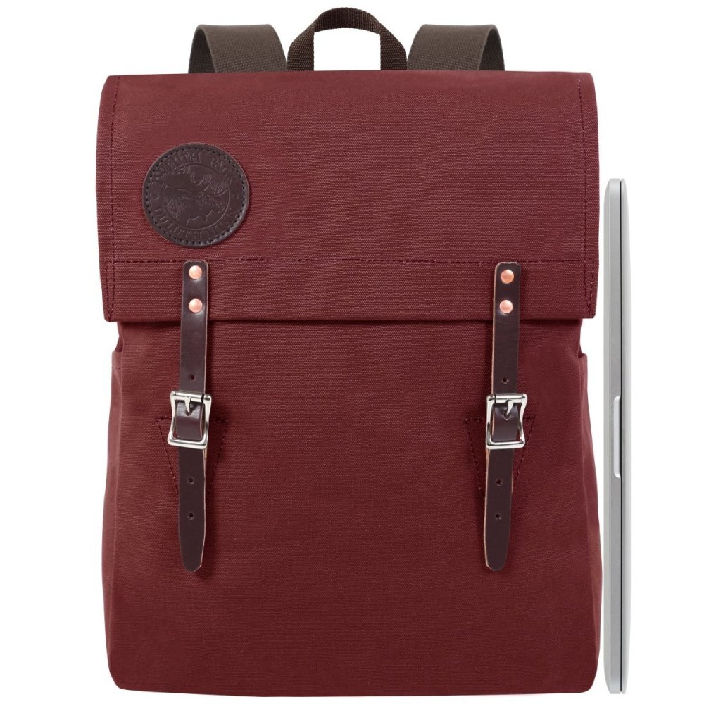 Duluth Pack 20 Liter Capacity Burgundy Laptop Scoutmaster Pack - Flockneti