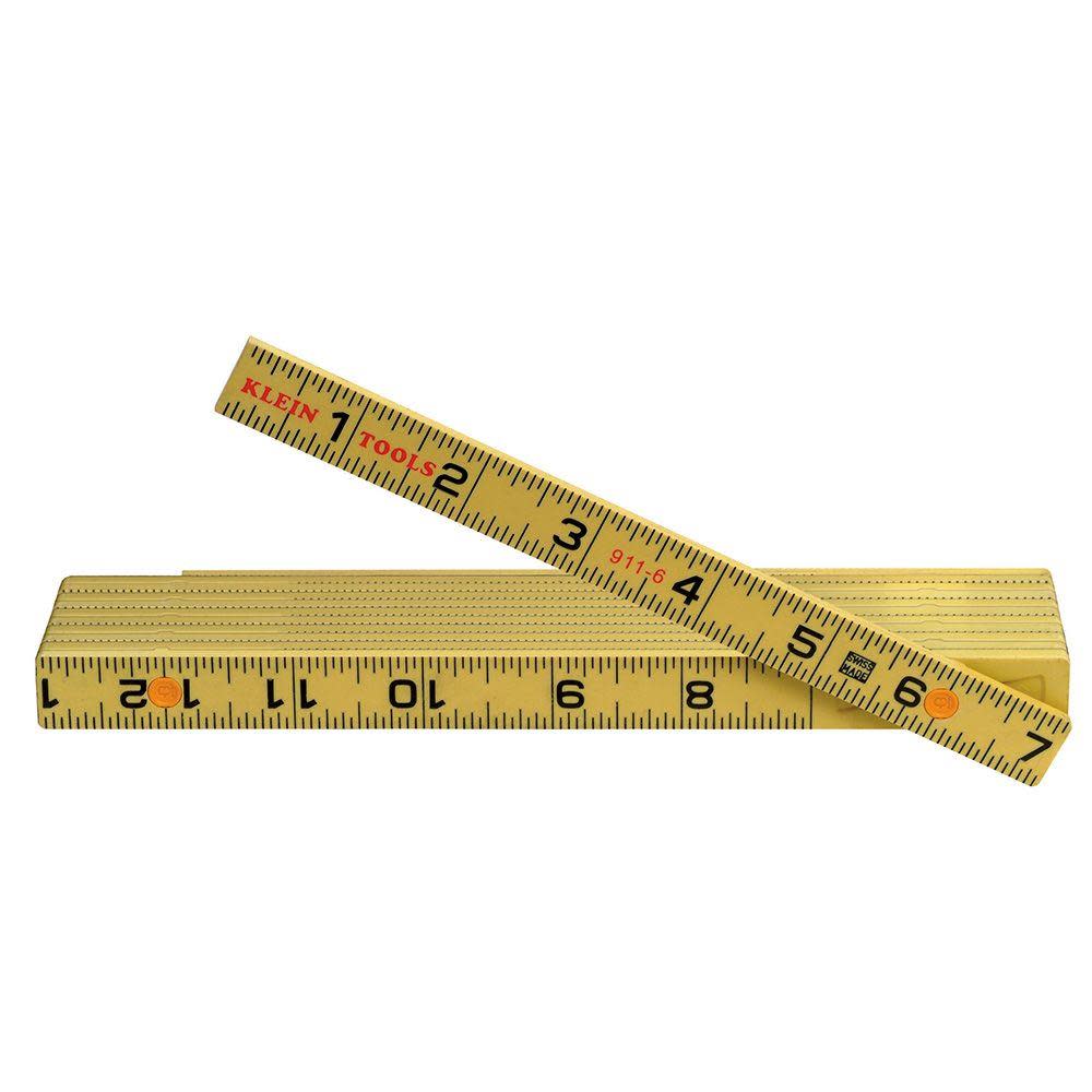Klein Tools Fiberglass Folding Rule Outer Read - Flockneti