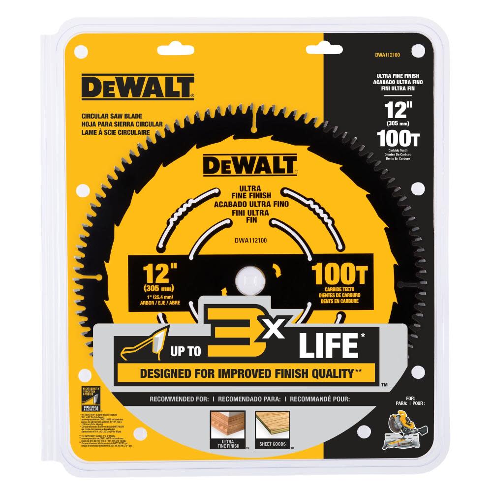 DEWALT Circular Saw Blade 12″ 100T - Flockneti