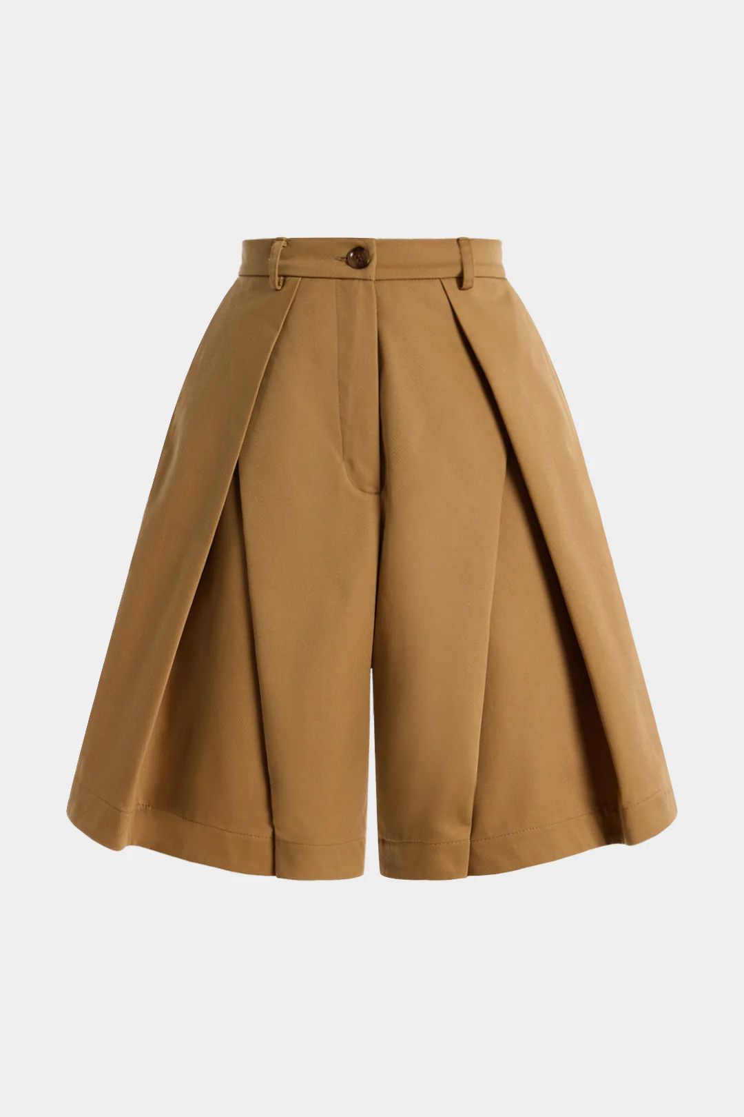 Pleated High Waist Wide Leg Shorts - Flockneti