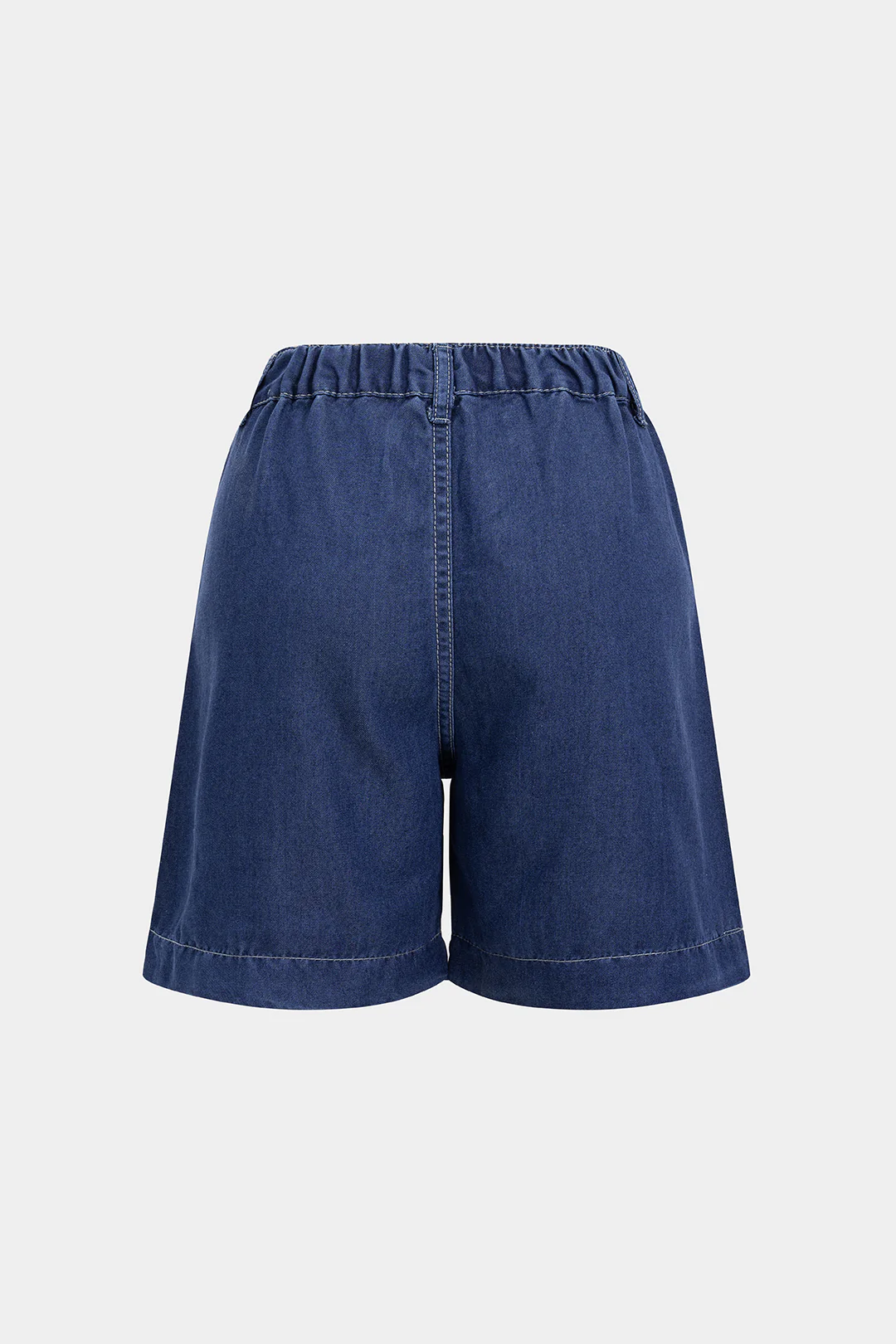 Denim High Waist Wide Leg Shorts - Flockneti