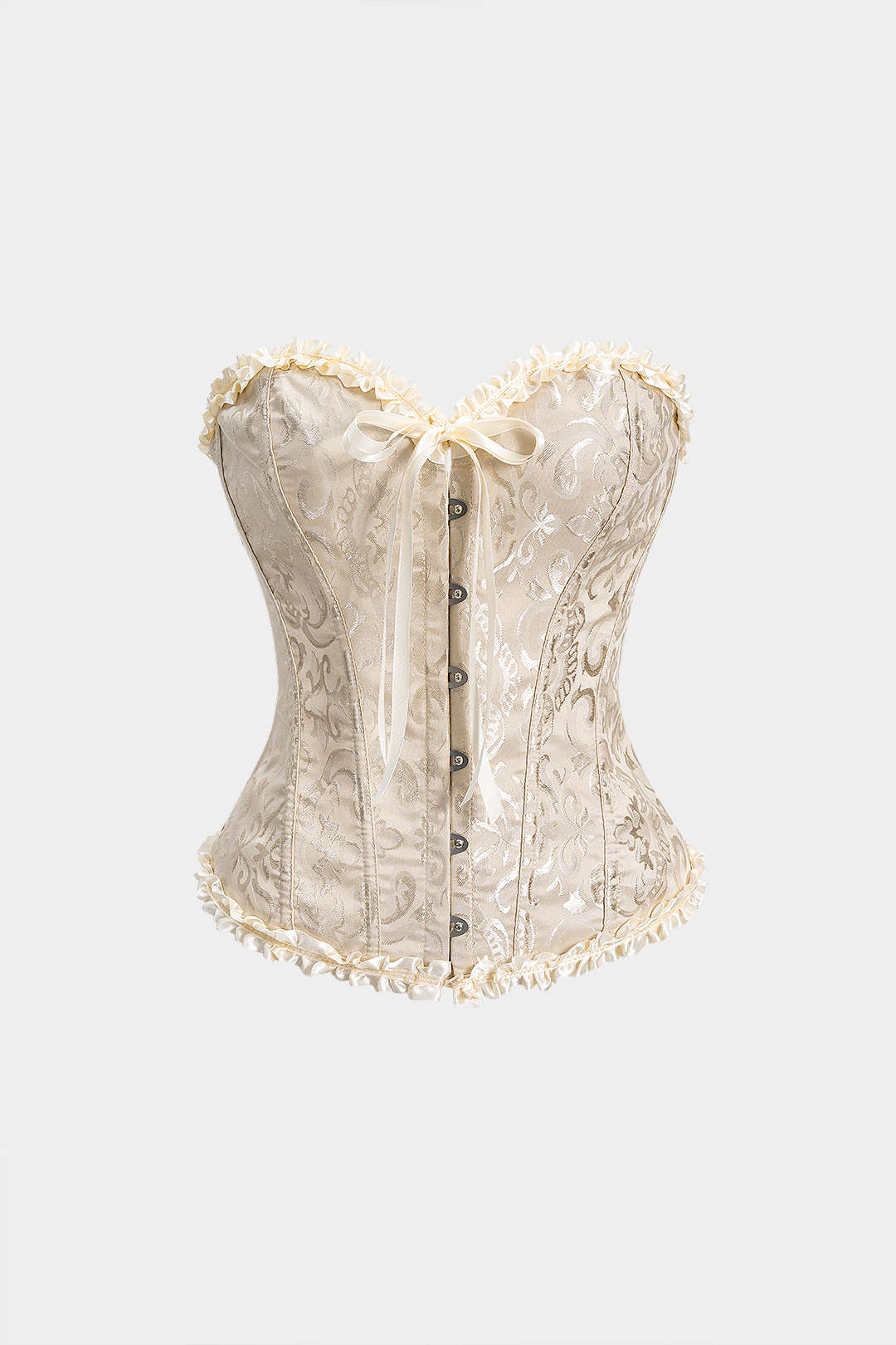 Artistic Print Corset Tie-Back Tube Top - Flockneti