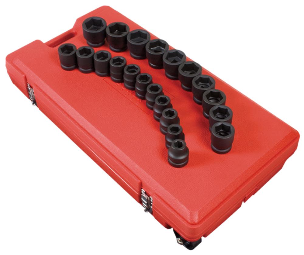 Sunex 21 pc. 1 In. Drive SAE Impact Socket Set - Flockneti