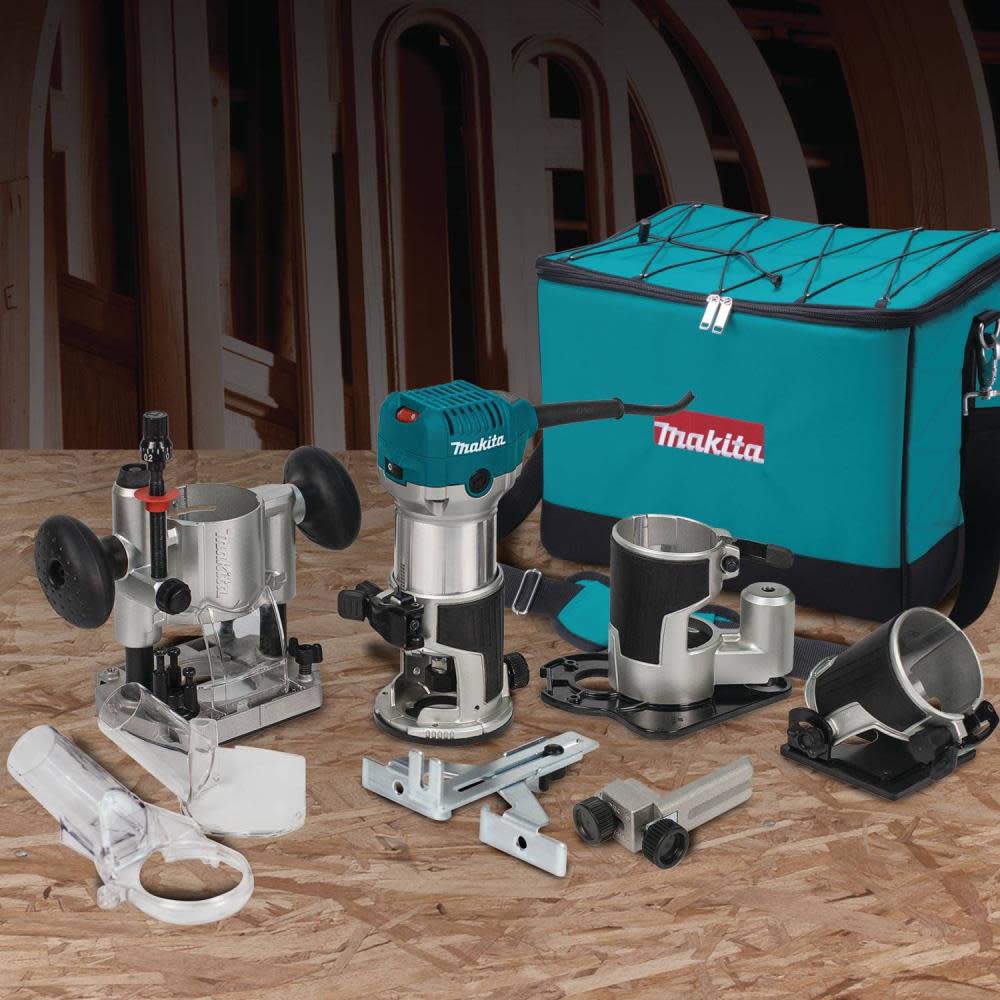 Makita 1-1/4 HP Compact Router Kit - Flockneti