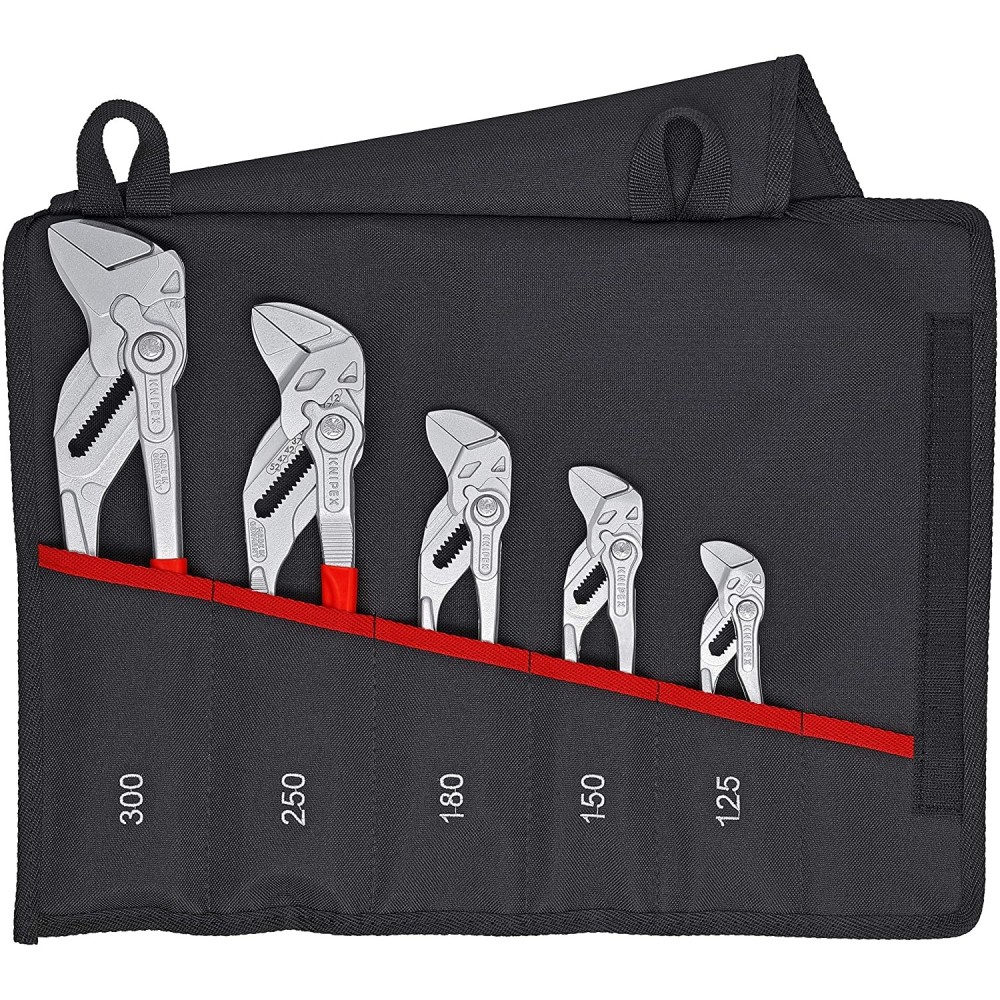 Knipex Pliers Wrench Set in Tool Roll 5pc - Flockneti