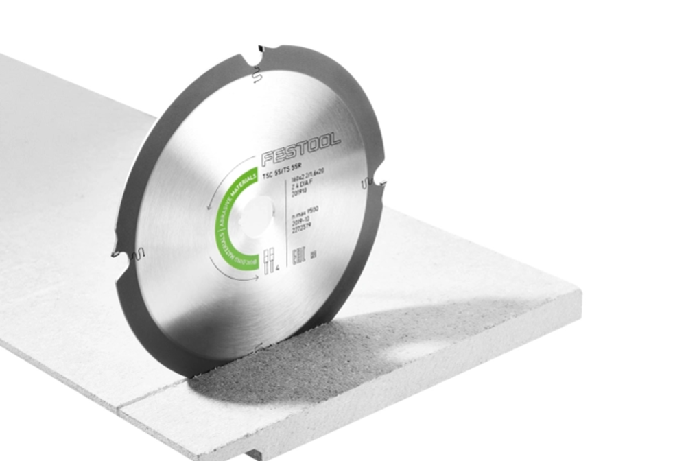Festool Saw Blade 4 Tooth Abrasive Materials Diamond for TSC 55 K - Flockneti