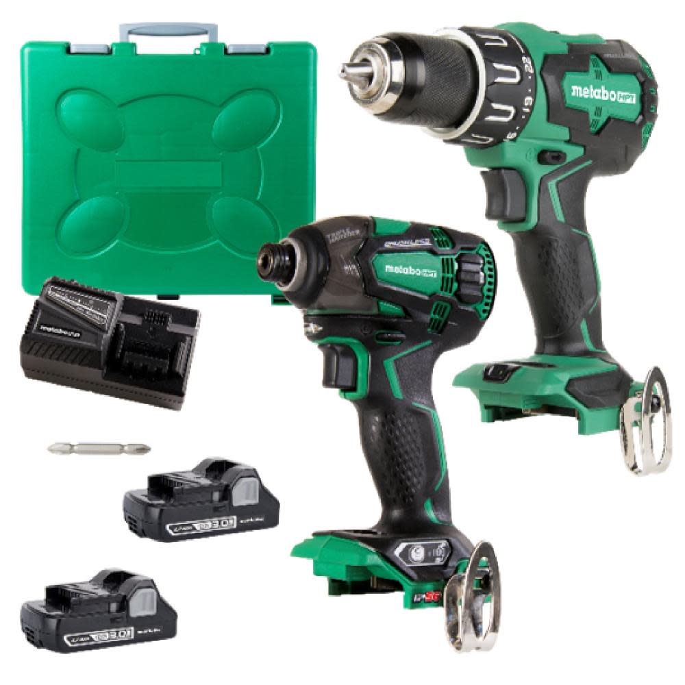Metabo HPT 18V BL 2 Piece Combo Kit With Triple Hammer - Flockneti