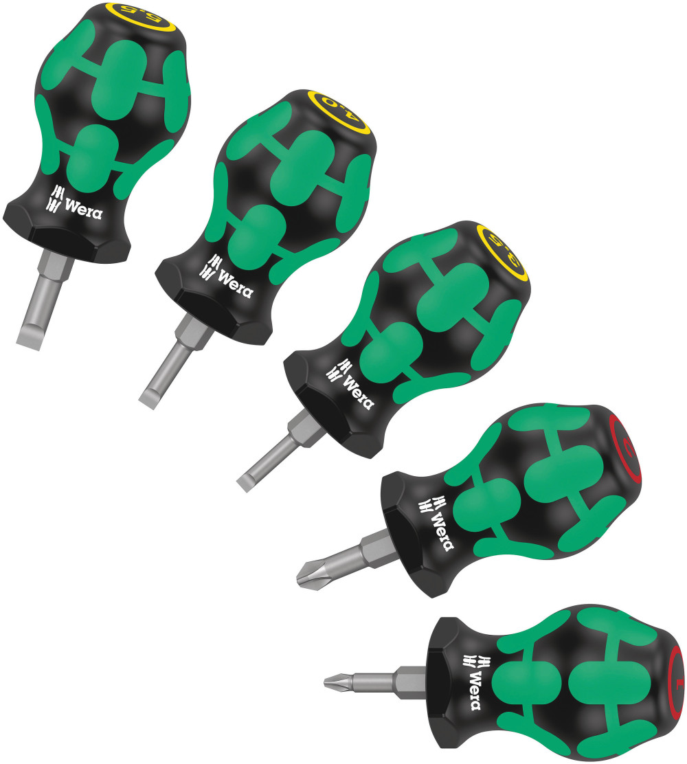 Wera Tools Kraftform Plus Stubby Set 1 Screwdriver Set 5pc - Flockneti