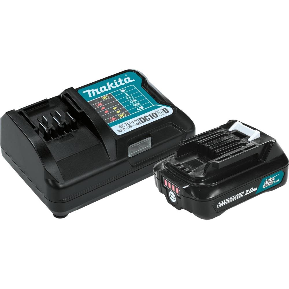 Makita 12V Max CXT Lithium-Ion Battery and Charger Starter Pack (2.0Ah) - Flockneti