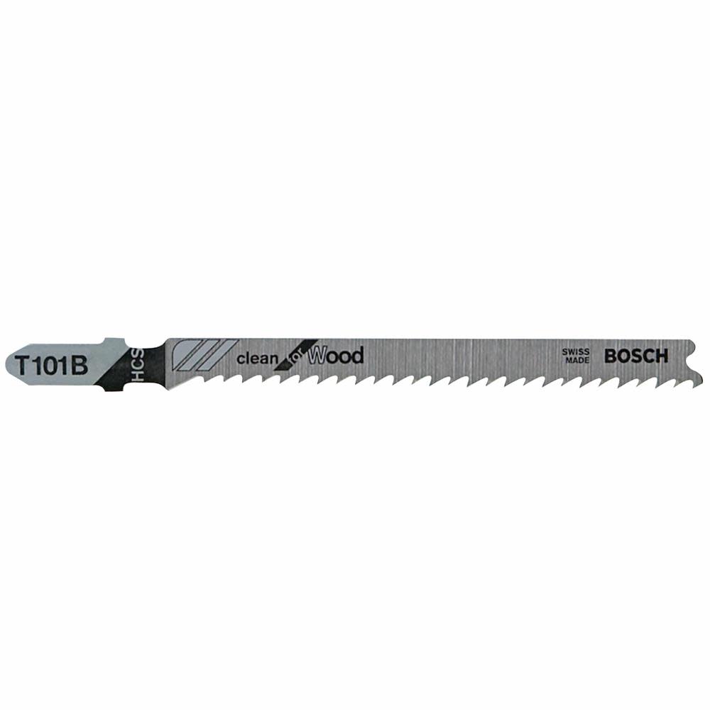 Bosch 5 pc. 4 In. 10 TPI Variable Pitch Clean for Wood T-Shank Jig Saw Blades - Flockneti