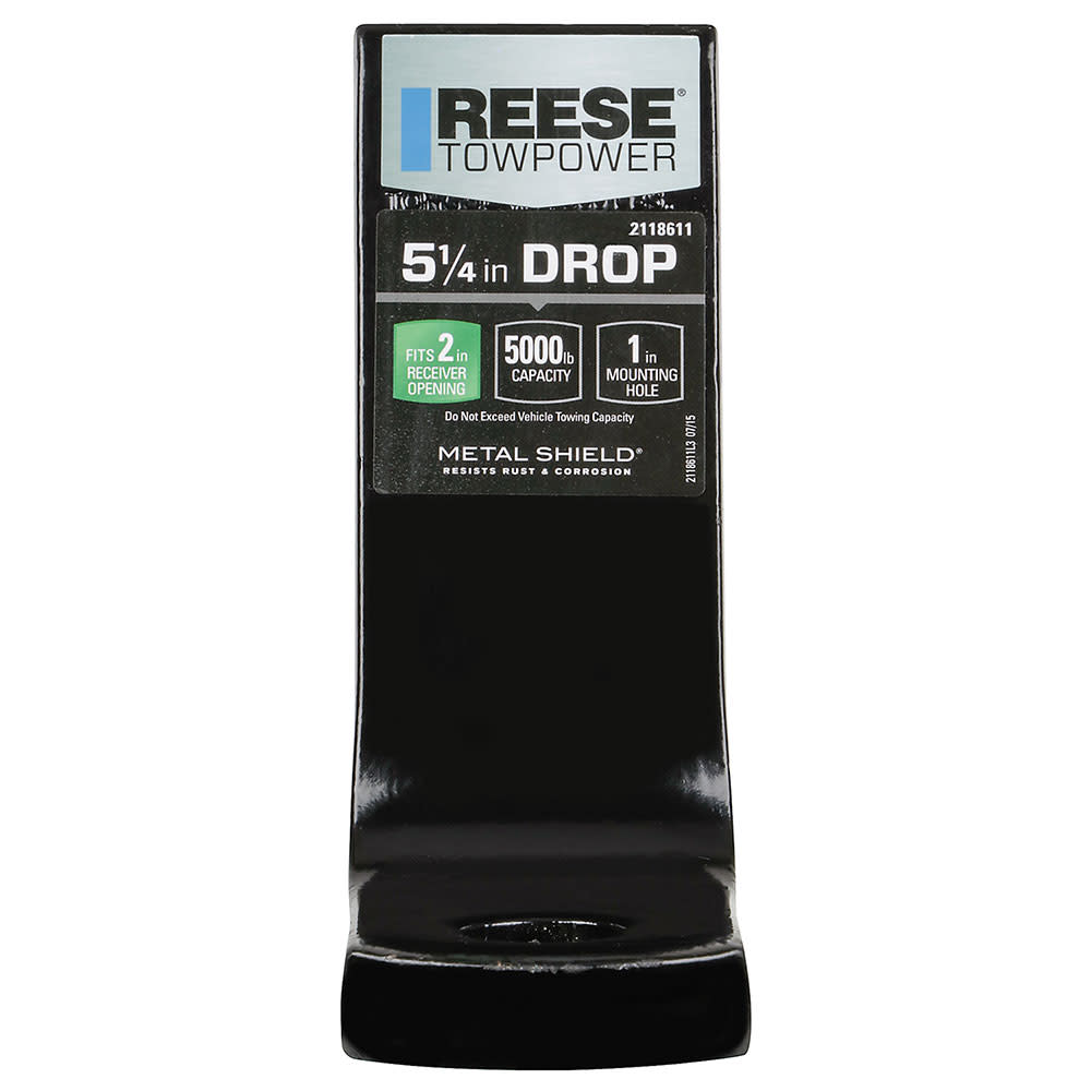 Reese 10″ 6000 lbs Black Steel Trailer Hitch Ball Mount - Flockneti