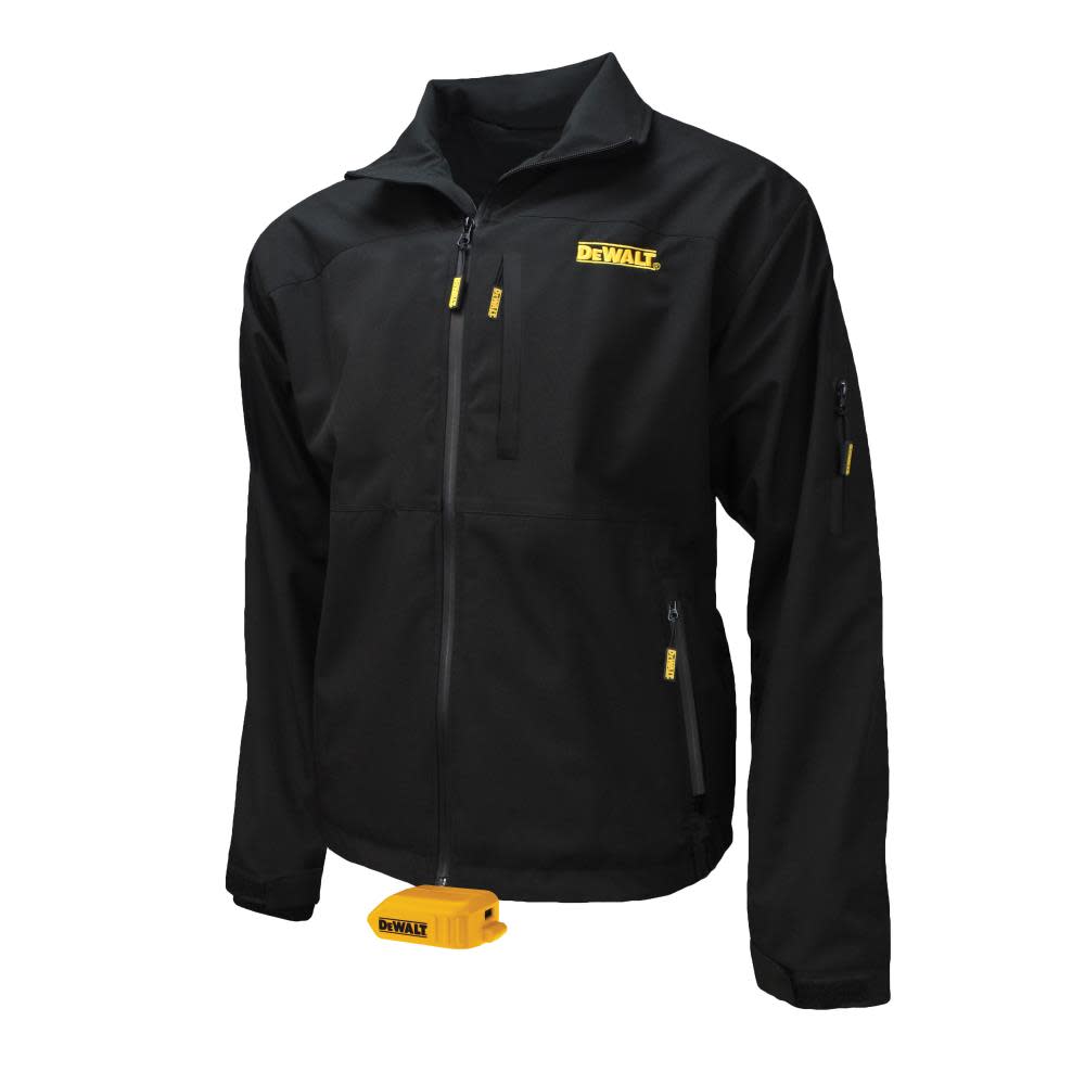 DEWALT Mens Heated Bare Tool Soft Shell Black Medium - Flockneti