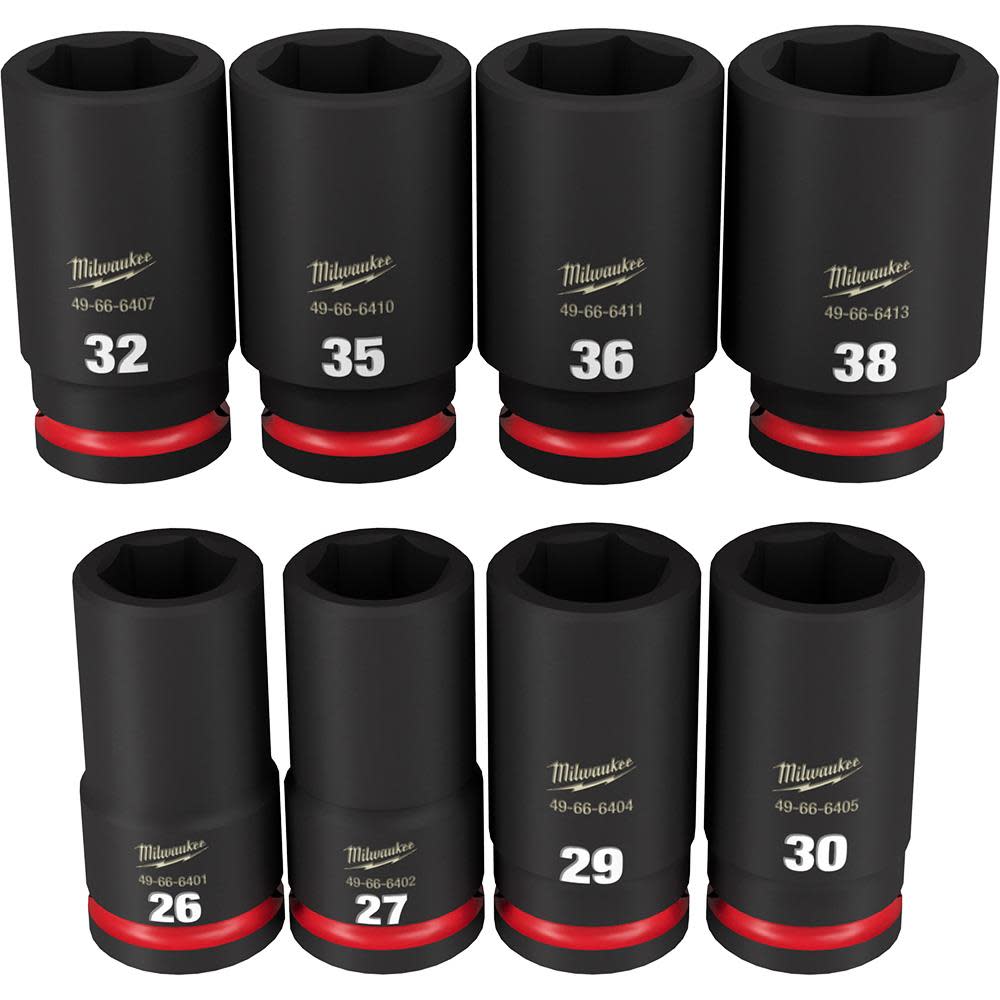 Milwaukee Impact Socket 3/4″ Drive Metric 6 Point 8pc - Flockneti