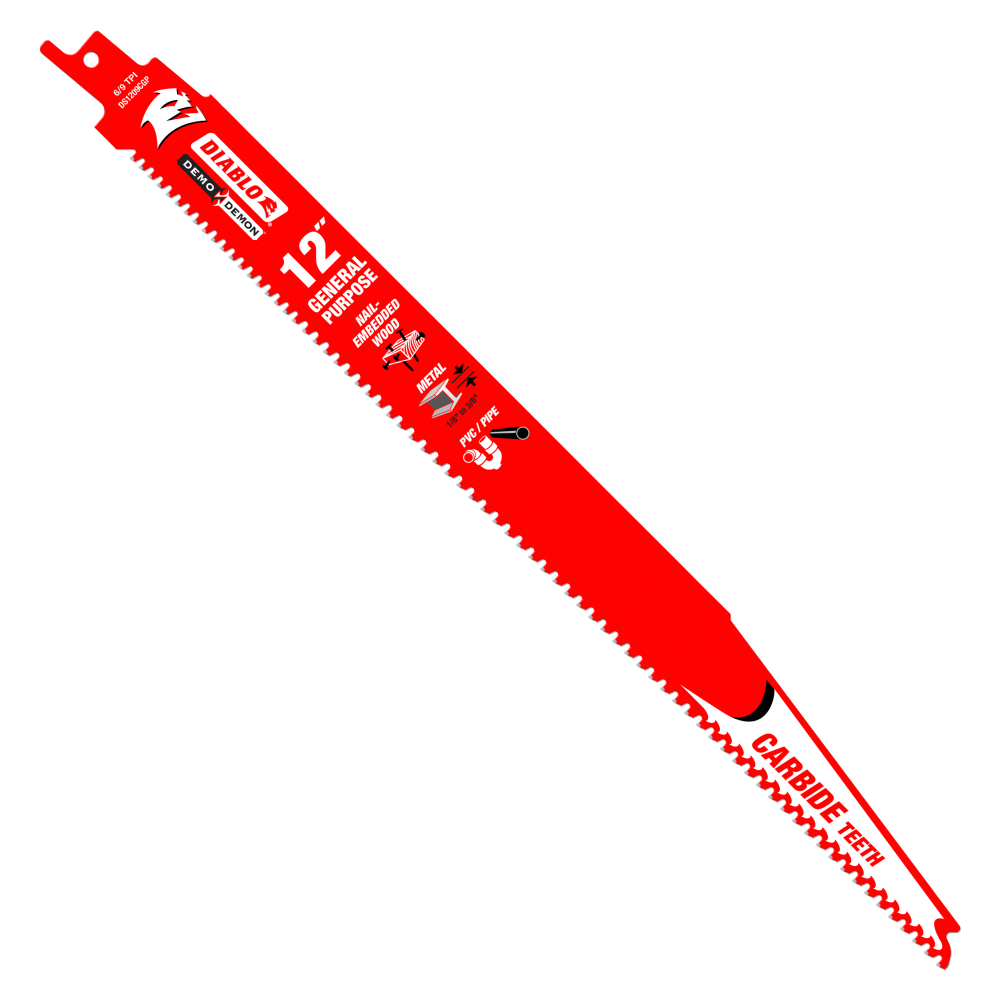 Diablo Tools 12″ Demo Demon Carbide General Purpose Recip (10-Pack) - Flockneti