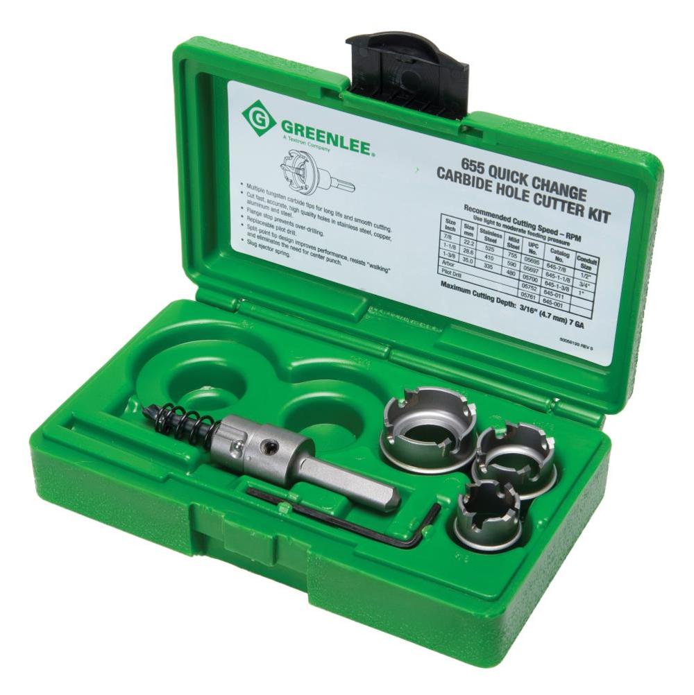 Greenlee 5-PC Stainless Steel Hole Cutter Kit - Flockneti