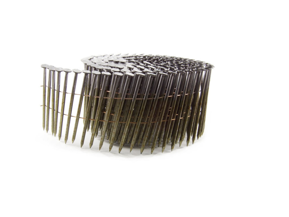 B and C Eagle (400) 3-1/4 x .120 Wire Collated Smooth Bright Coil Framing Nails - Flockneti
