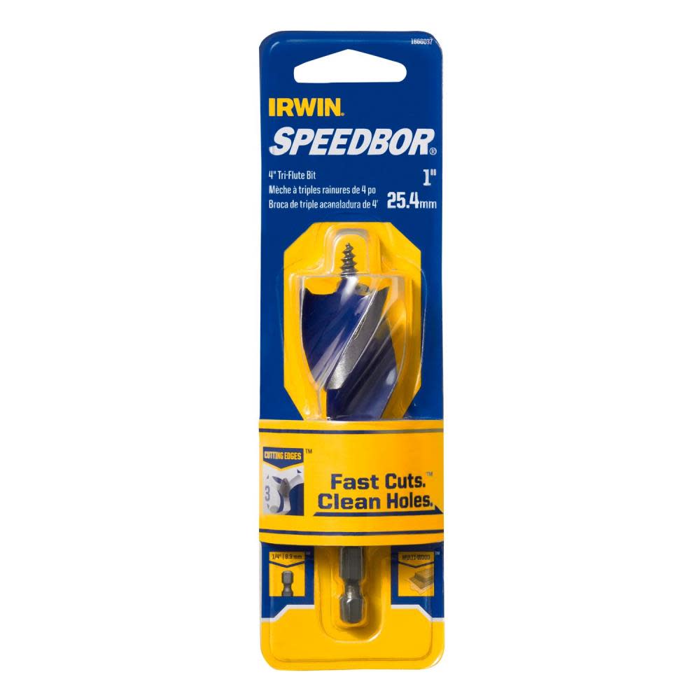 Irwin SPEEDBOR Max 1″ X 4″ OAL - Flockneti