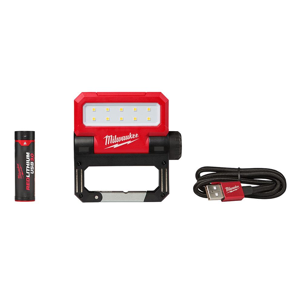 Milwaukee USB Rechargeable Rover Pivoting LED Flood Light - Flockneti