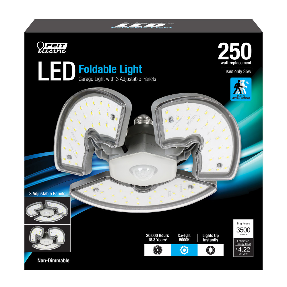 Feit Electric 3500 Lumens Frost Motion-Sensing LED Garage Light - Flockneti