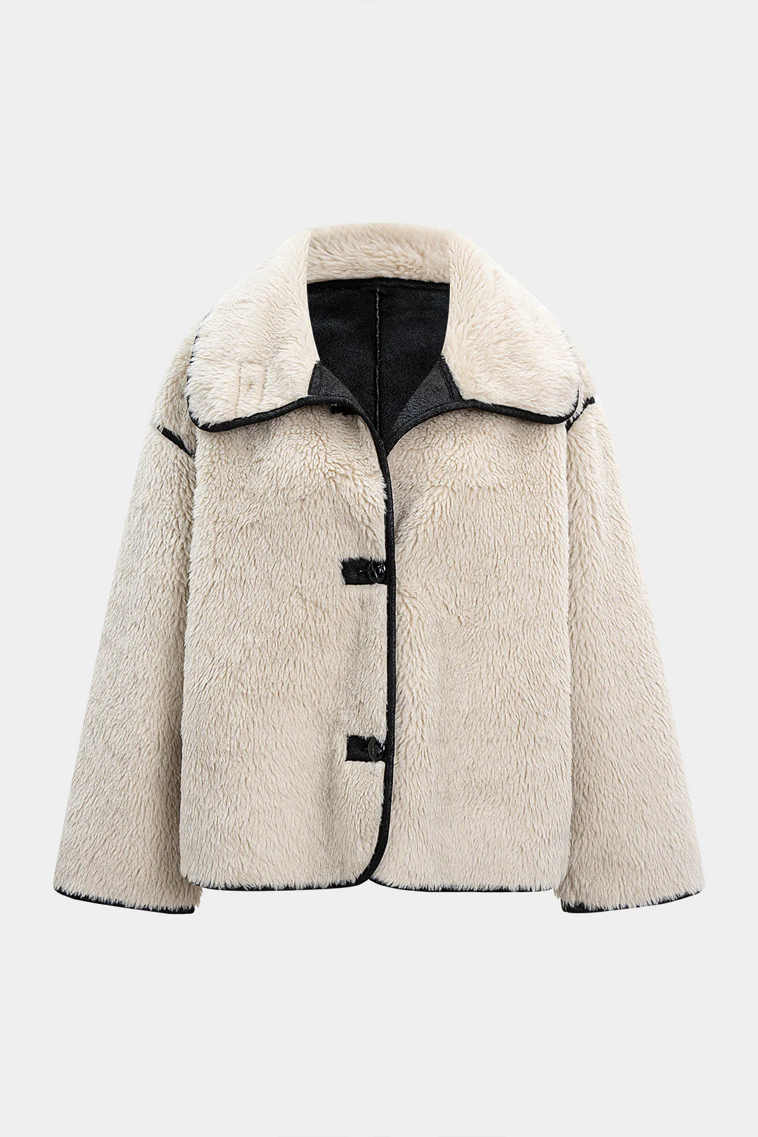Faux Fur Patchwork Coat - Flockneti