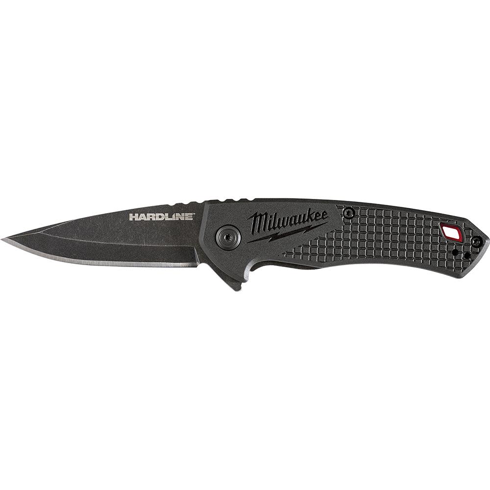 Milwaukee 2.5 in. HARDLINE Smooth Drop Point Blade Pocket Knife - Flockneti