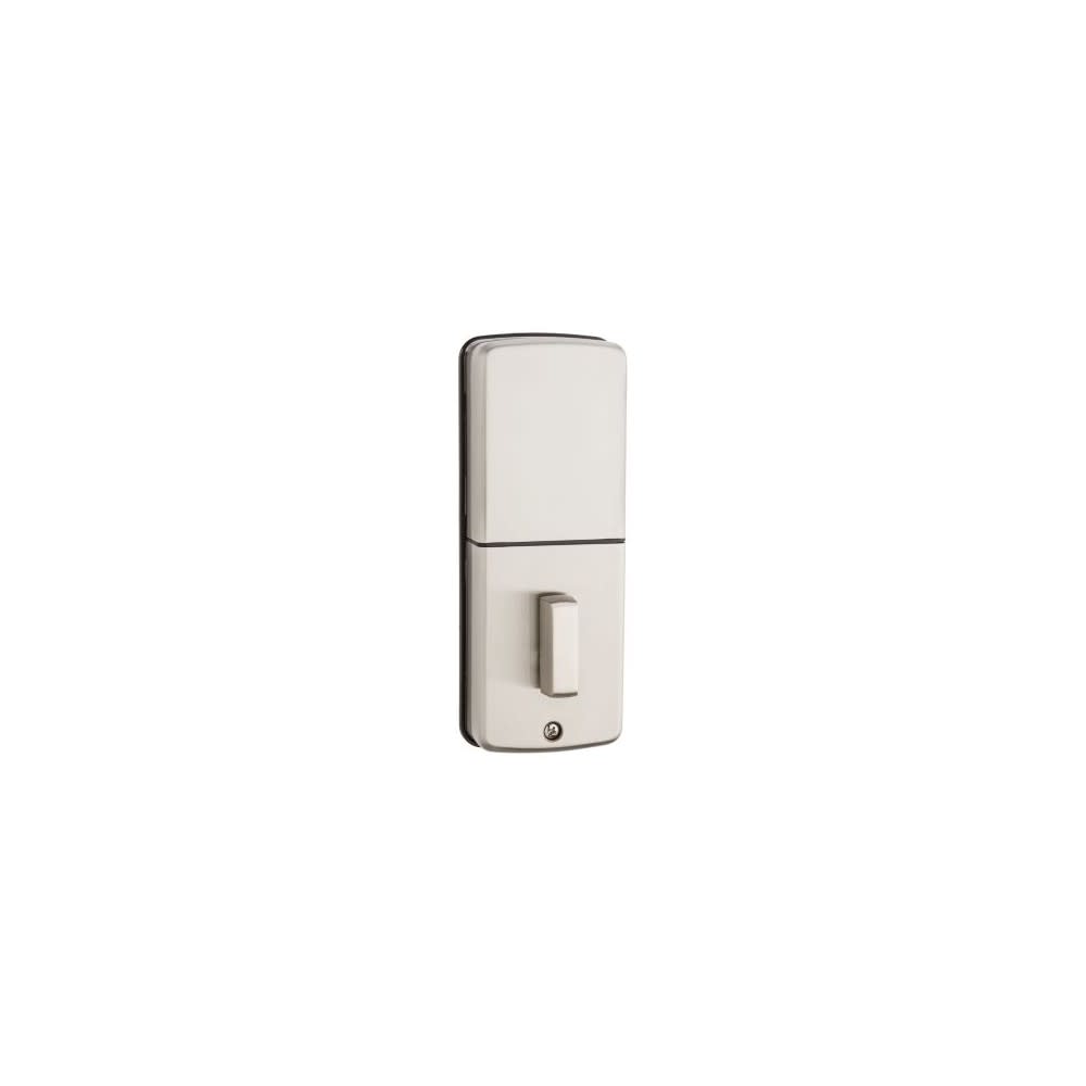 Kwikset Satin Nickel Keyed One Side Powerbolt 2 Electronic Deadbolt - Flockneti