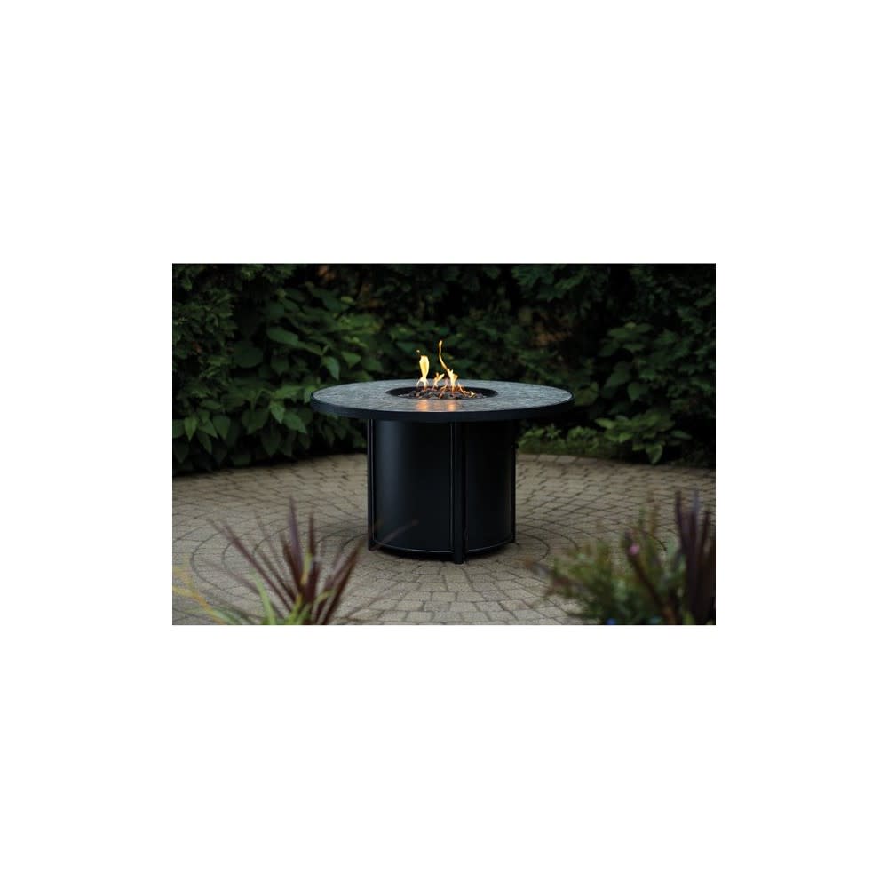 Living Accents Fire Pit 42″ Black Steel Round Propane - Flockneti