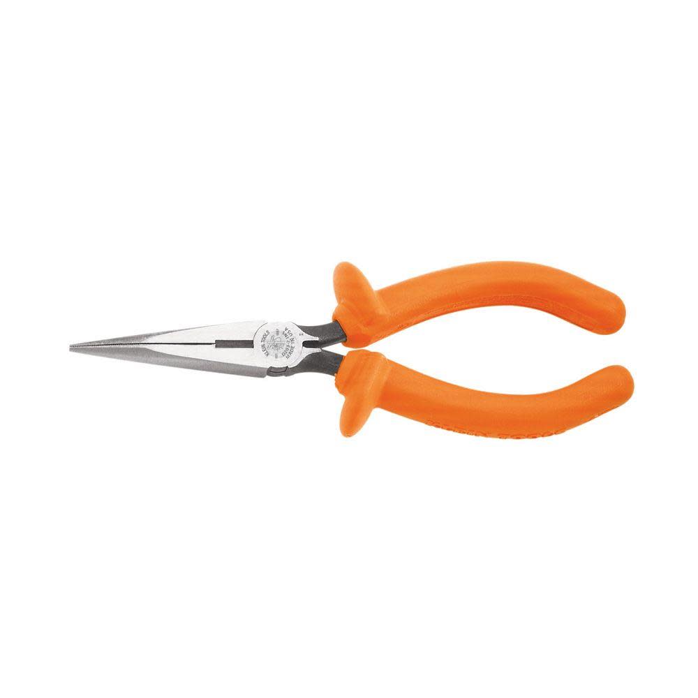 Klein Tools Long Nose Pliers Insul Cut 6″ L - Flockneti
