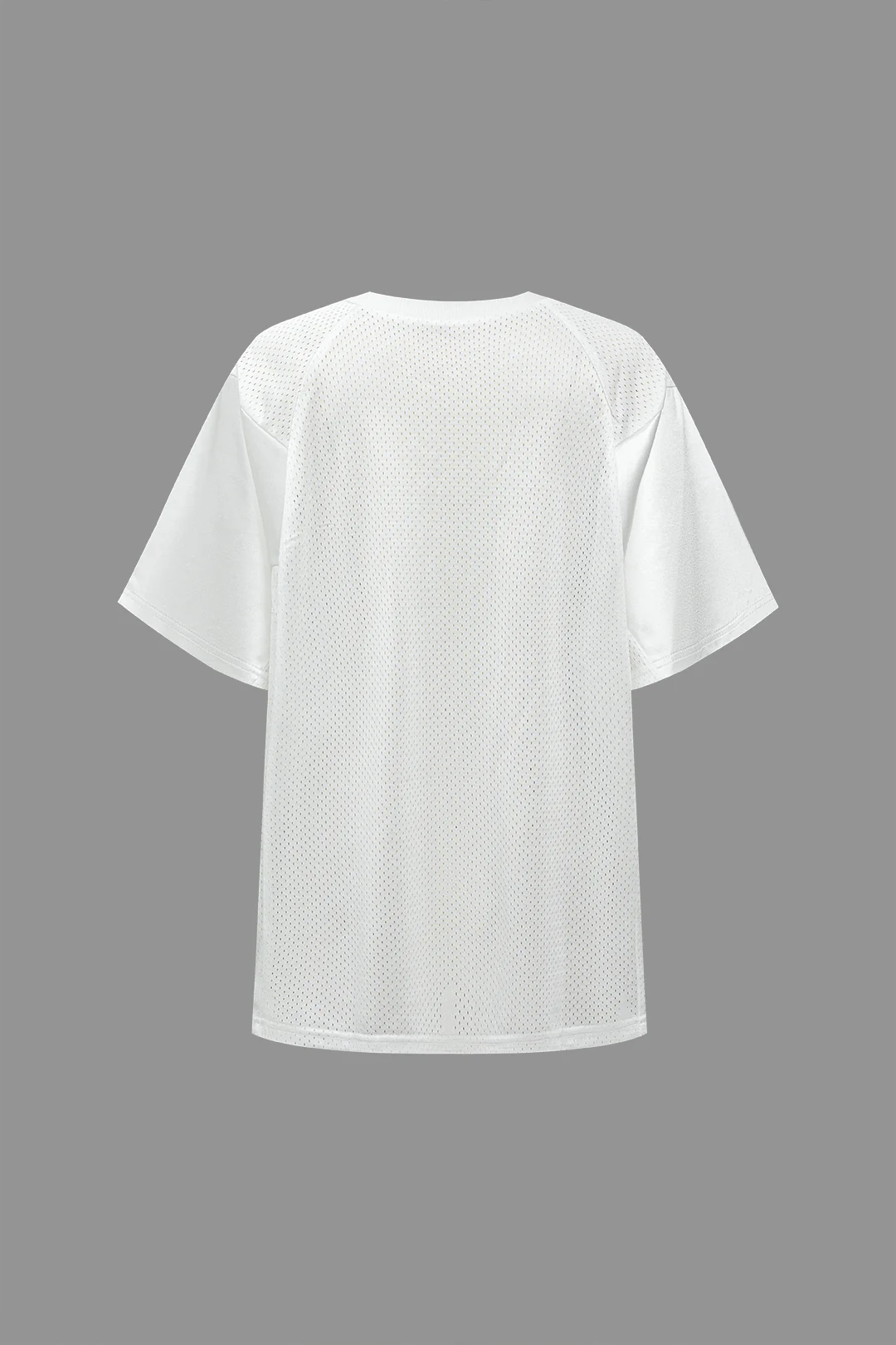 Contrast Letter Camo Print Round Neck Short Sleeve T-Shirt - Flockneti