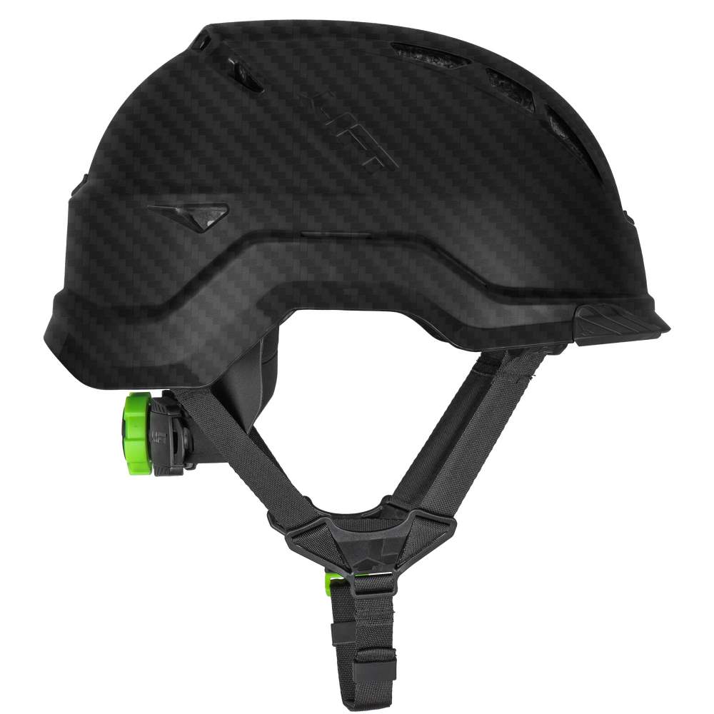 Lift Safety RADIX Vented Safety Helmet Black Carbon Fiber Type 2 - Flockneti
