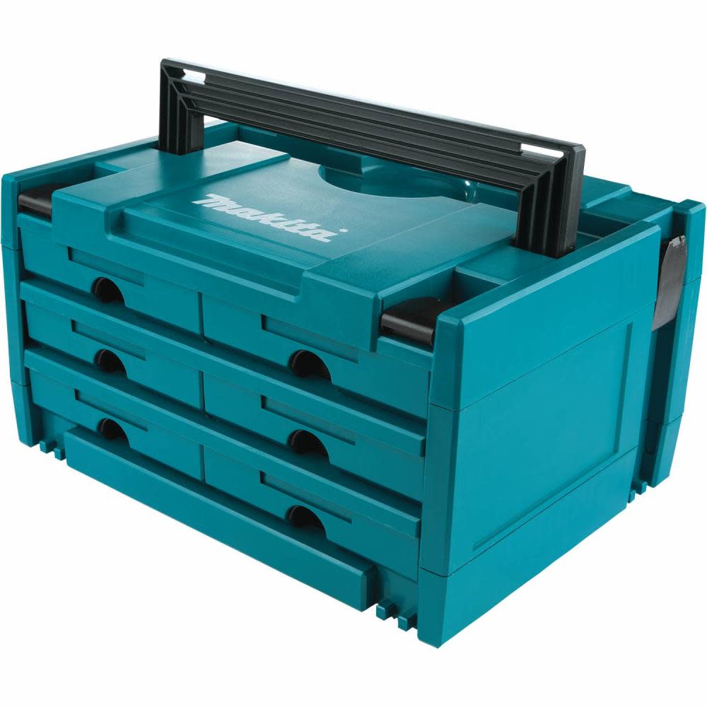 Makita MAKPAC 6 Drawer Interlocking Case 8 1/2″ x 15 1/2″ x 11 5/8″ - Flockneti