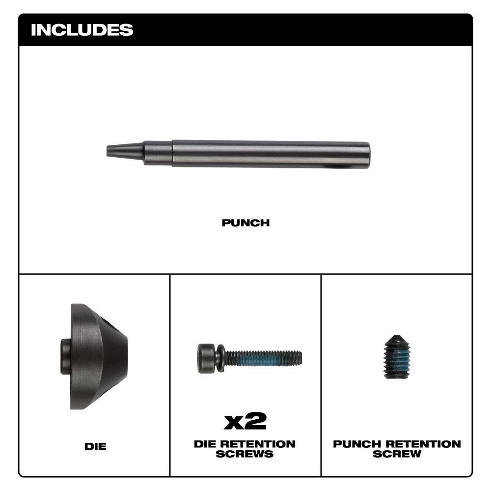 Milwaukee M12 FUEL 16 Ga Nibbler Punch & Die Set - Flockneti
