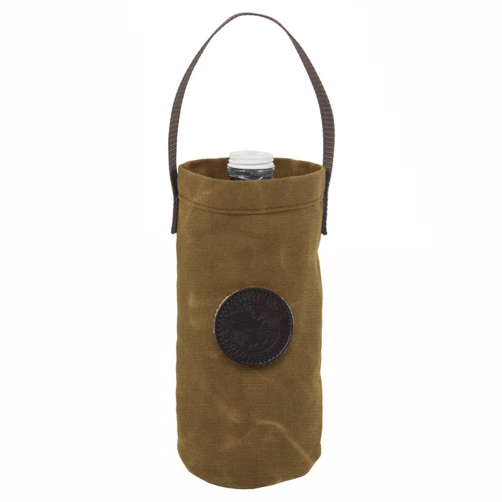 Duluth Pack 10 In. H x 5.5 In. W Wax Khaki Canvas Growler Tote - Flockneti
