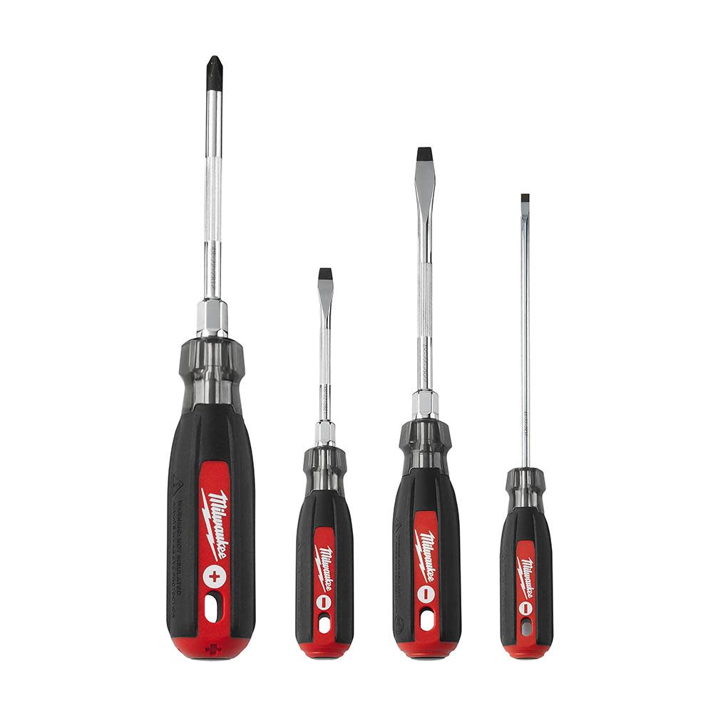Milwaukee 4Pc Cushion Grip Screwdriver Kit - Flockneti