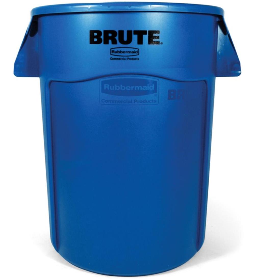Rubbermaid 44 Gallon BRUTE Heavy Duty Blue Vented Container - Flockneti