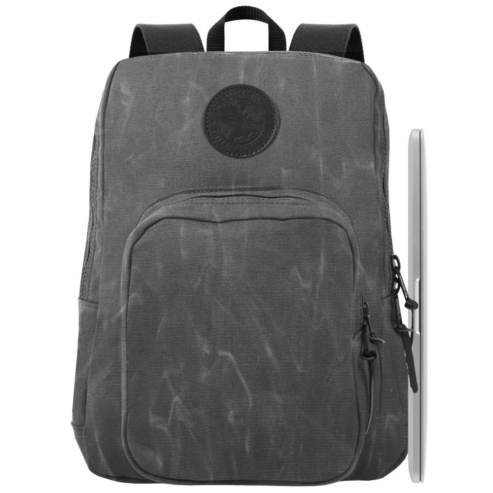 Duluth Pack 21 Liter Capacity Wax Gray Large Standard Laptop Backpack - Flockneti