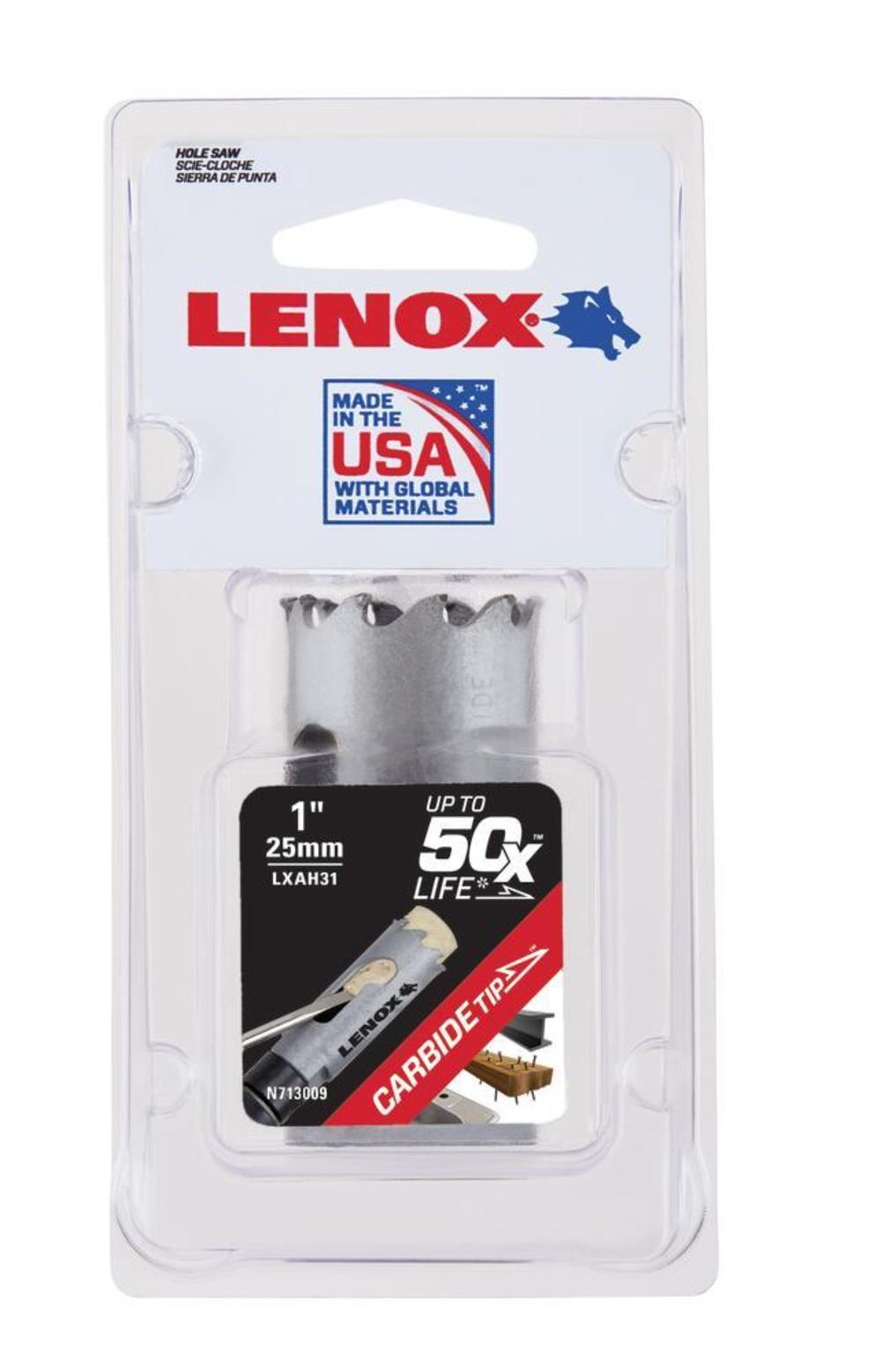 Lenox Hole Saw Carbide Tipped 1″ 25mm - Flockneti
