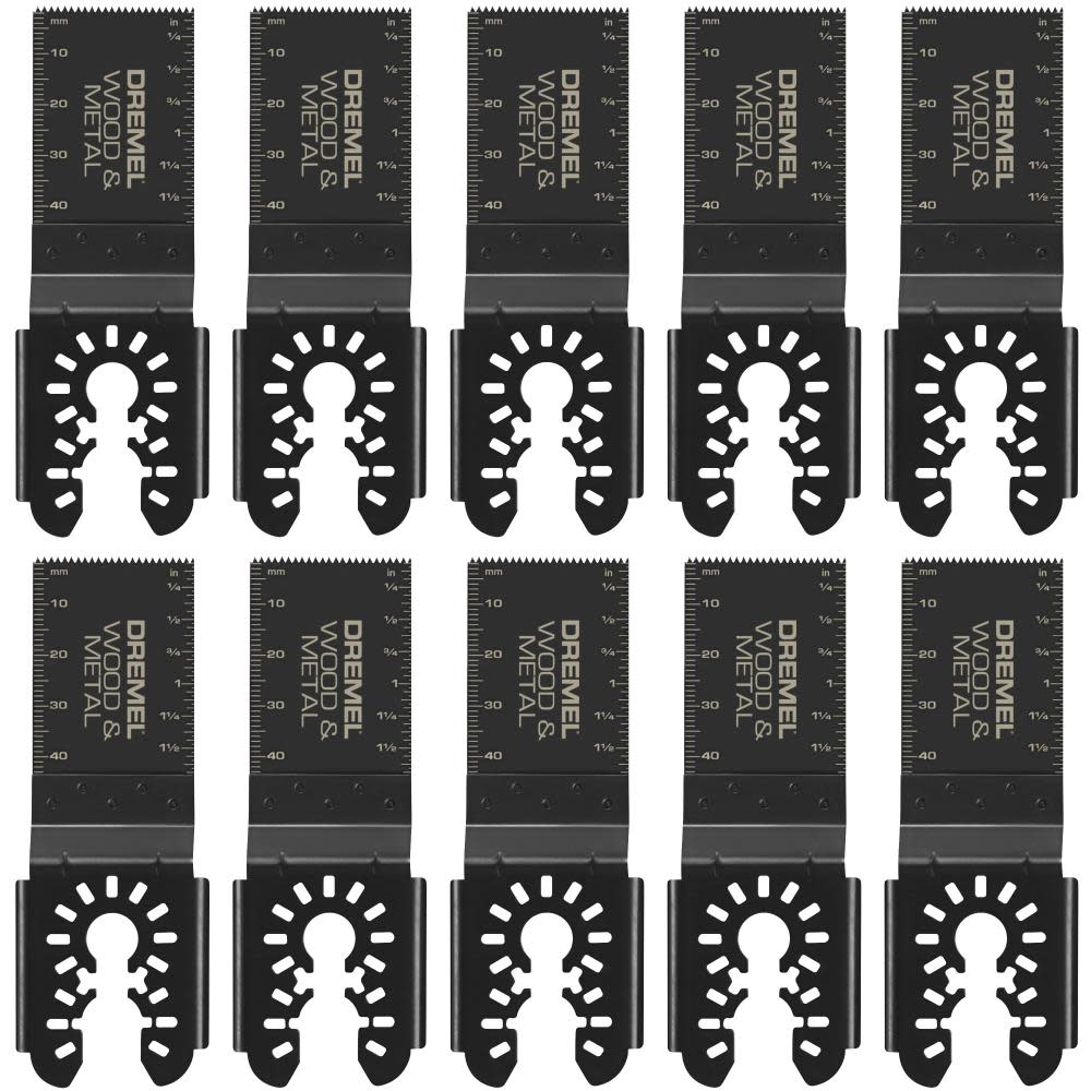 Dremel Universal 1 1/4″ Bi Metal Oscillating Wood/Metal Blade 10pk - Flockneti