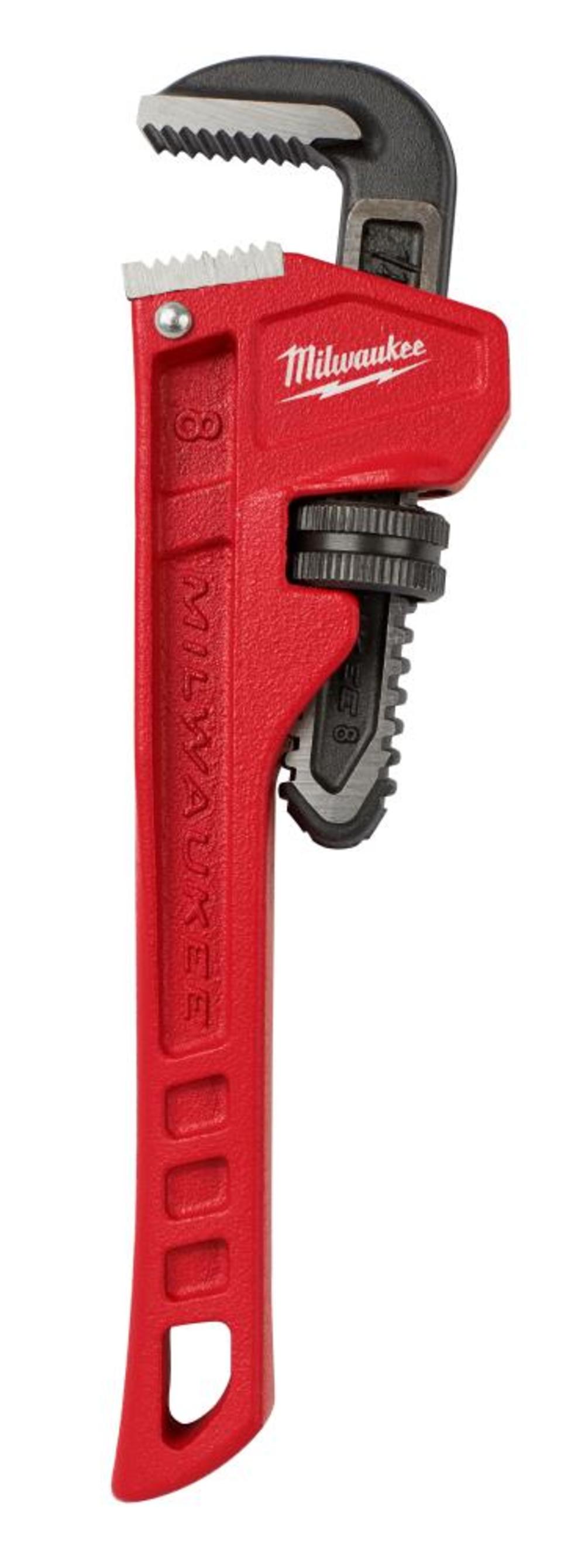 Milwaukee 8 in. Steel Pipe Wrench - Flockneti