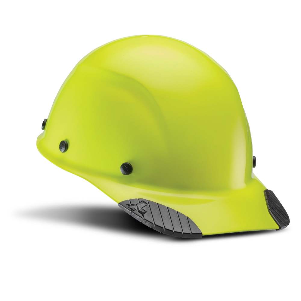 Lift Safety Hard Hat DAX Hi-Viz Yellow Fiber Resin Cap Style - Flockneti
