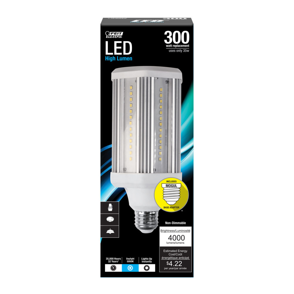 Feit Electric 300W 4000 Lumens 5000K LED Yard Light Bulb 1pk - Flockneti